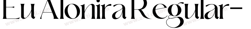Eu Alonira Regular字体转换